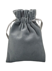 Мішечок для прикрас, біжутерії, подарунків Т-12/нс сірий