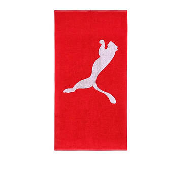 Рушник Puma Team Towel Small (50 x 100 см) Red/White, фото 4