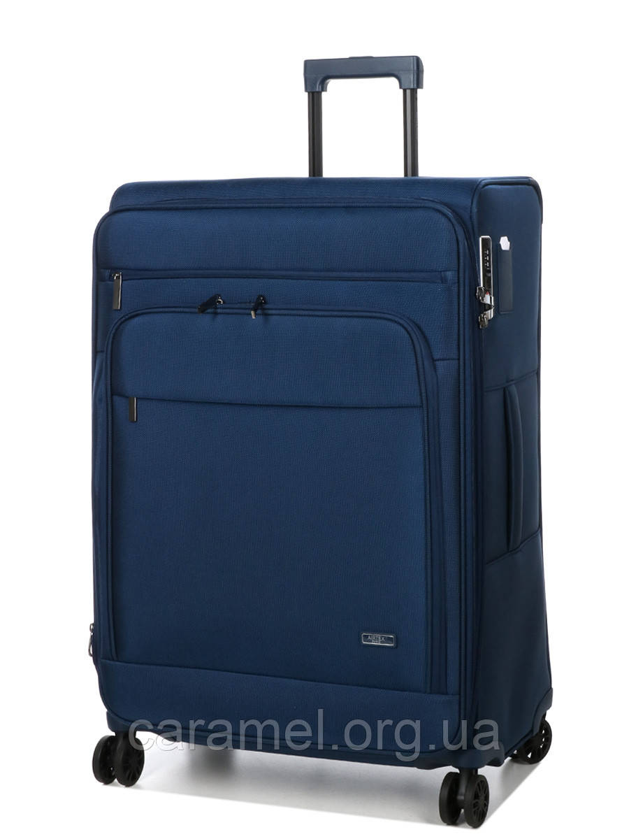 Валіза велика L тканини синя 76х52х31(+5) см/116л/4кг/Airtex 829
