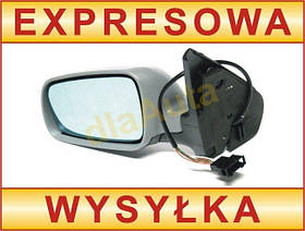 VW Golf IV 98-03 зовнішнє дзеркало з електричним підігрівом для фарбування синє ліве скло