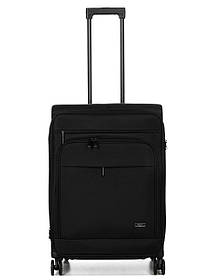 Валіза середня M тканина чорна 65х43х27(+5)см/73л/3.5кг/Airtex 829