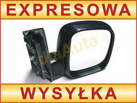 VW Caddy 04 - зовнішнє механічне чорне дзеркало праве