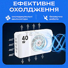 Портативне відеосвітло U40 40W постійне світло для зйомки відео на телефон лампа для селфі. Студійне світло, фото 3