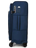Валіза середня M тканина синя 65х43х27(+5)см/73л/3.5кг/Airtex 829, фото 5