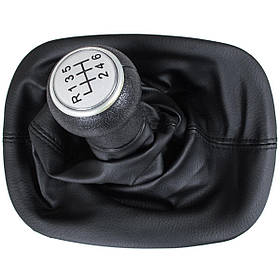 VW Passat B5 96-00 ручка перемикання передач срібло + чохол з рамкою 6 передач