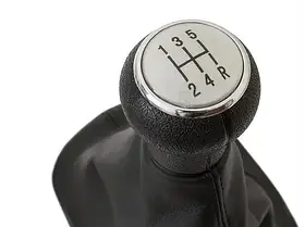 VW Passat B5 FL 00-05 ручка перемикання передач срібло + чохол з рамкою 5 передач