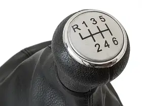 VW Passat B5 FL 00-05 ручка перемикання передач срібло + чохол з рамкою 6 передач