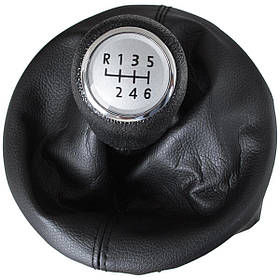 VW T5 / T6 03-11 ручка перемикання передач срібло + чохол 6 передач