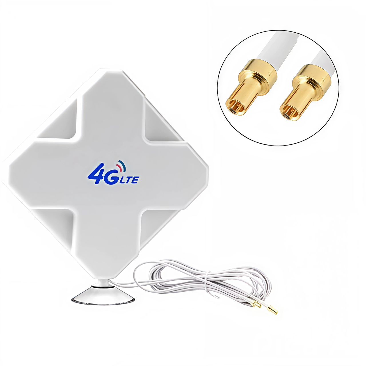 Антена панельна 3G 4G LTE всеспрямована 35dbi 2х TS9 700-2700 МГц посилення сигналу бездротових мереж