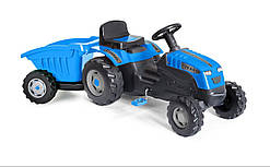Трактор c причепом на педалях JUMBO синій