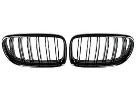 BMW 3 E90 / E91 09-13 седан / універсал решітка між фарами (нирки) лівий + правий компл. ЧОРНИЙ ГЛЯНСОВИЙ,