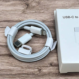 Кабель для iPhone USB-C Lightning cable 1m без лого, фото 1