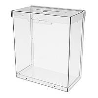 Ящик EKOSTAR для пожертв та збору грошей 200x230x110 із замком. Об'єм 5 літрів