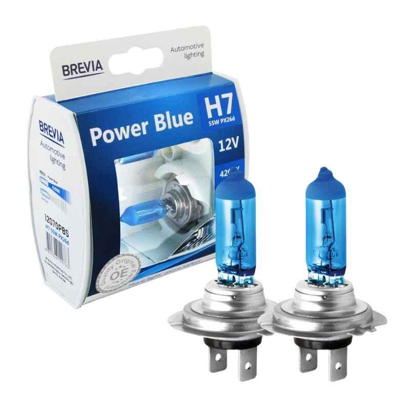 Лампи галогенні цоколь H7 Brevia Power Blue Set 2шт (12070PBS), фото 1