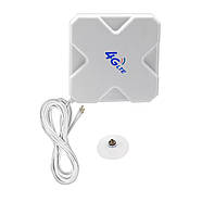 Антена панельна 3G 4G LTE всеспрямована 35dbi 2х TS9 700-2700 МГц посилення сигналу бездротових мереж, фото 5