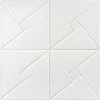 Стельова панель ПВХ Символи Лінії 3Д панелі самоклеюча м'яка для стелі 670*680*5мм (173)