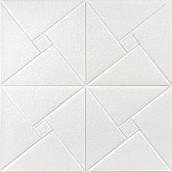 Стельова панель ПВХ Символи Лінії 3Д панелі самоклеюча м'яка для стелі 670*680*5мм (173)