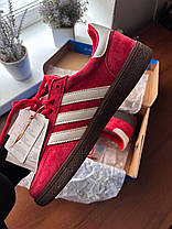 Жіночі кросівки Adidas Handball Spezial Red Scarlet Gum Адідас Спеціал червоні замшеві демісезонні, фото 3