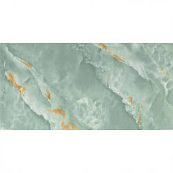 Плитка ПЕТ самоклеюча Смарагдовий зелений мармур під камінь 300х600х2мм панель стінова