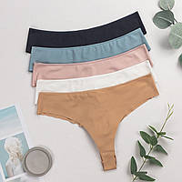 Труси жіночі бразиліана безшовні Nicoletta Туреччина M, L, XL | 5 шт.
