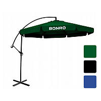 Парасолька садова з нахилом Bonro 3м Bonro B-7218 бокова стійка парасолька для тераси саду пляжу R_1619