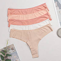 Труси жіночі бразиліана безшовні Nicoletta Туреччина M, L, XL | 5 шт.