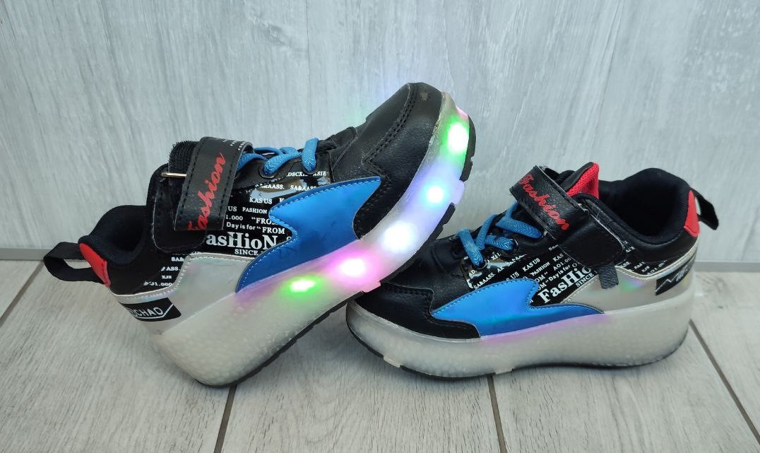 Роликові кросівки ролики-кросівки з підсвіткою 32 р. (ROLk-32), фото 1
