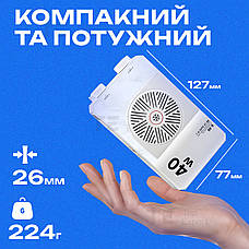 Портативне відеосвітло U40 40W постійне світло для зйомки відео на телефон лампа для селфі. Студійне світло, фото 4