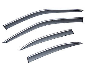 Дефлекторы окон (ветровики) SUN VISORS с хромом BMW E39 1995-2003