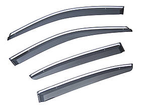 Дефлекторы окон (ветровики) SUN VISORS с хромом Honda  ACCORD 8 USA   2007-2012