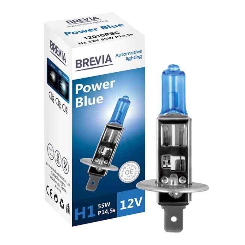 Лампа галогенна цоколь H1 Brevia Power Blue 1шт (12010PBC), фото 1