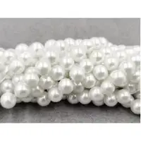 Перли скло 6мм білі (+-70шт)