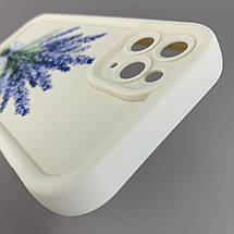 Чохол для Apple iPhone 11 Pro чохол з високими бортами з принтом лаванди на айфон 11 про молочний q06u, фото 5