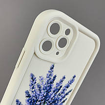 Чохол для Apple iPhone 11 Pro чохол з високими бортами з принтом лаванди на айфон 11 про молочний q06u, фото 3