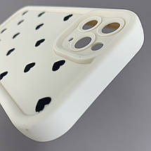 Чохол для Apple iPhone 11 Pro чохол з високими бортами з сердечками на телефон айфон 11 про молочний q06e, фото 5