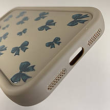 Чохол для Apple iPhone 11 чохол з високими бортами з бантиками на телефон айфон 11 коричневий q05t, фото 4