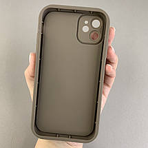 Чохол для Apple iPhone 11 чохол з високими бортами з бантиками на телефон айфон 11 коричневий q05t, фото 2