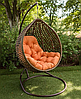 Підвісне крісло-кокон Колібрі — стильне крісло-гойдалка з подушкою для дому, тераси, балкона та зони релаксу, фото 4