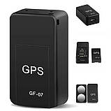 Міні GSM трекер GF-07 маячок GPS для відстеження з вбудованими магнітами для кріплення, фото 6