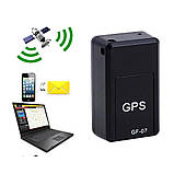 Міні GSM трекер GF-07 маячок GPS для відстеження з вбудованими магнітами для кріплення, фото 3