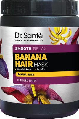 Маска для волосся Dr.Sante Banana Hair Інтенсивна гладкість 1000 мл