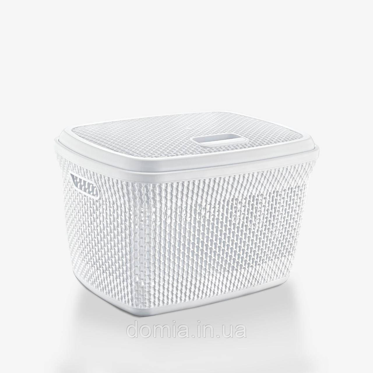 Кошик із кришкою 28 л. POLY TIME Туреччина, E-683