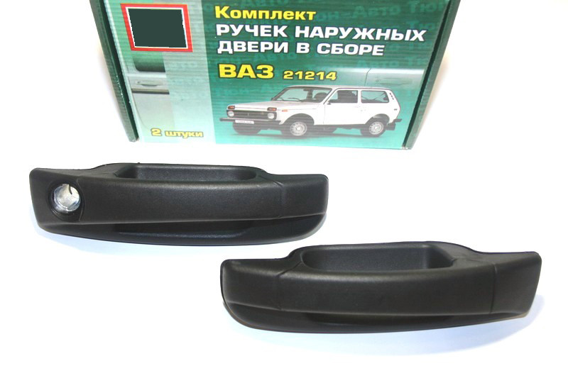 Ручки дверей Євро Нива 2121 Оригінал (личинка замку 06) (комплект 2 шт.), фото 1