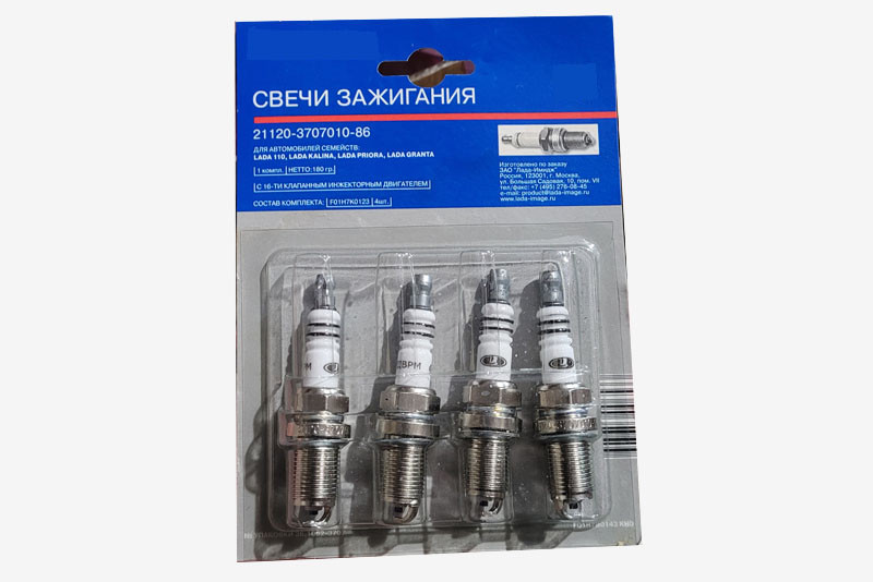 Свічки запалювання 2110-2112, 1117-1119, 2170-2172 (інж.16 клапанний) (к-т 4 шт.)