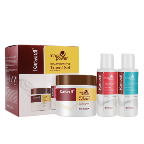 Відновлюючий тревел набір Karseell Maca Power Maca Essence Repair Travel Set (100 мл + 70 мл + 70 мл)
