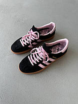 Жіночі кросівки Adidas Spezial Black Pink Адідас Спеціал чорні з рожевим замшеві демісезон, фото 6