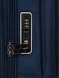 Валіза ручна поклажа S тканина синя 55x37x22+5см/39л/3кг/Airtex 829, фото 9