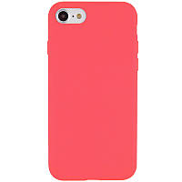 Чохол Silicone Case Full Protective (AA) NO LOGO для Apple iPhone SE (2020) Кавуновий / Watermelon red