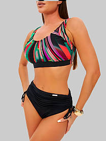 Купальник на кісточках м'яка чашка Z.Five 56088-5 чорний-помаранчевий 50 52 54 56 58 розмір