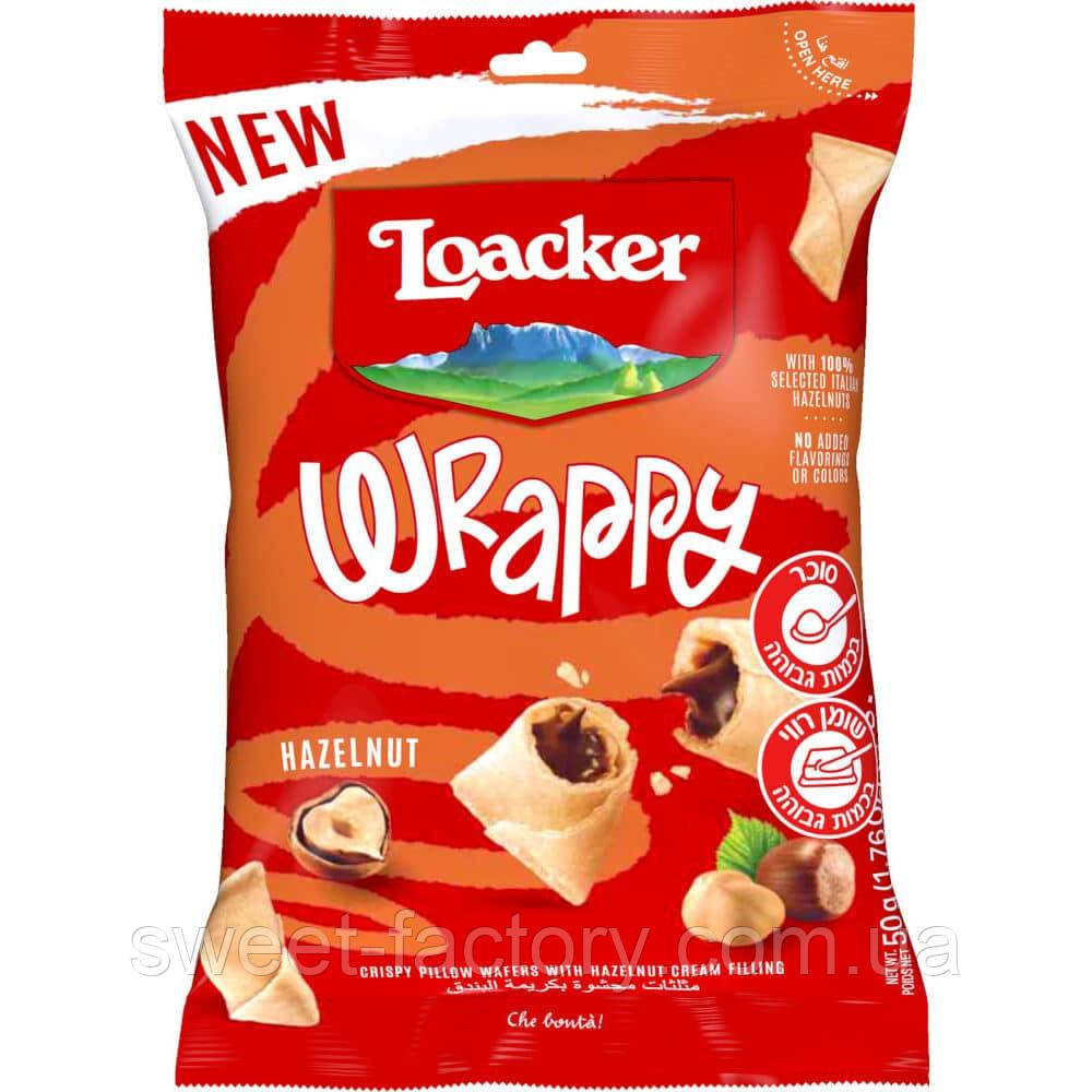 Печиво Loacker Wrappy Hazelnut 50g, фото 1